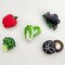 Wrapables 3D Resin Fridge Magnets, Food Simulation, Succulents, Famous Faces Refrigerator Magnets for Kitchen (Set of 5)